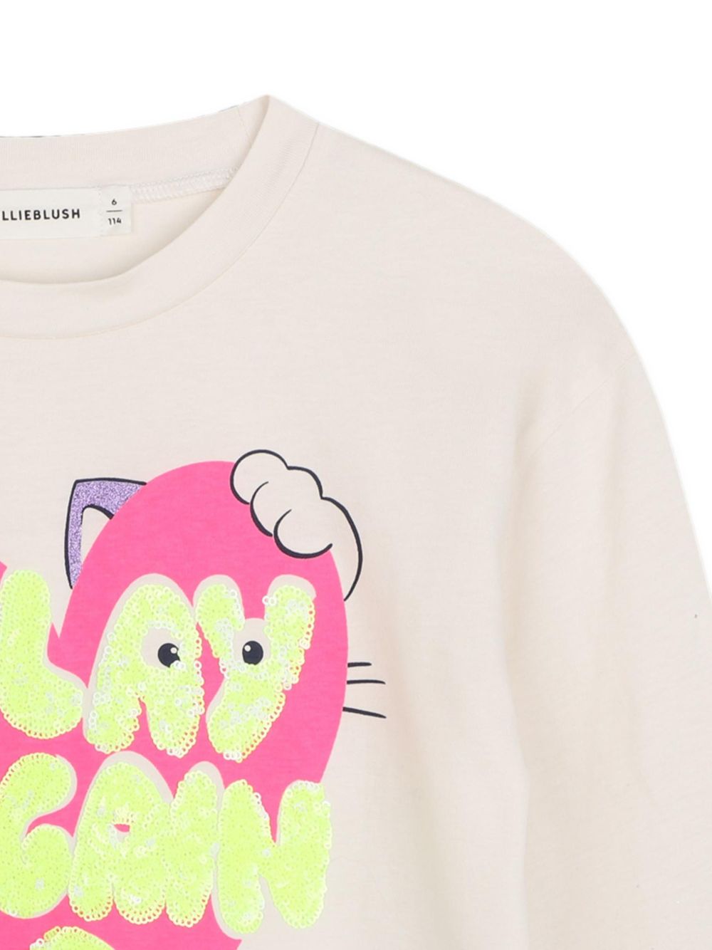 T-shirt per bambina Billieblush Kids bianca con stampa grafica cuore U22379 121 BILLIEBLUSH KIDS 