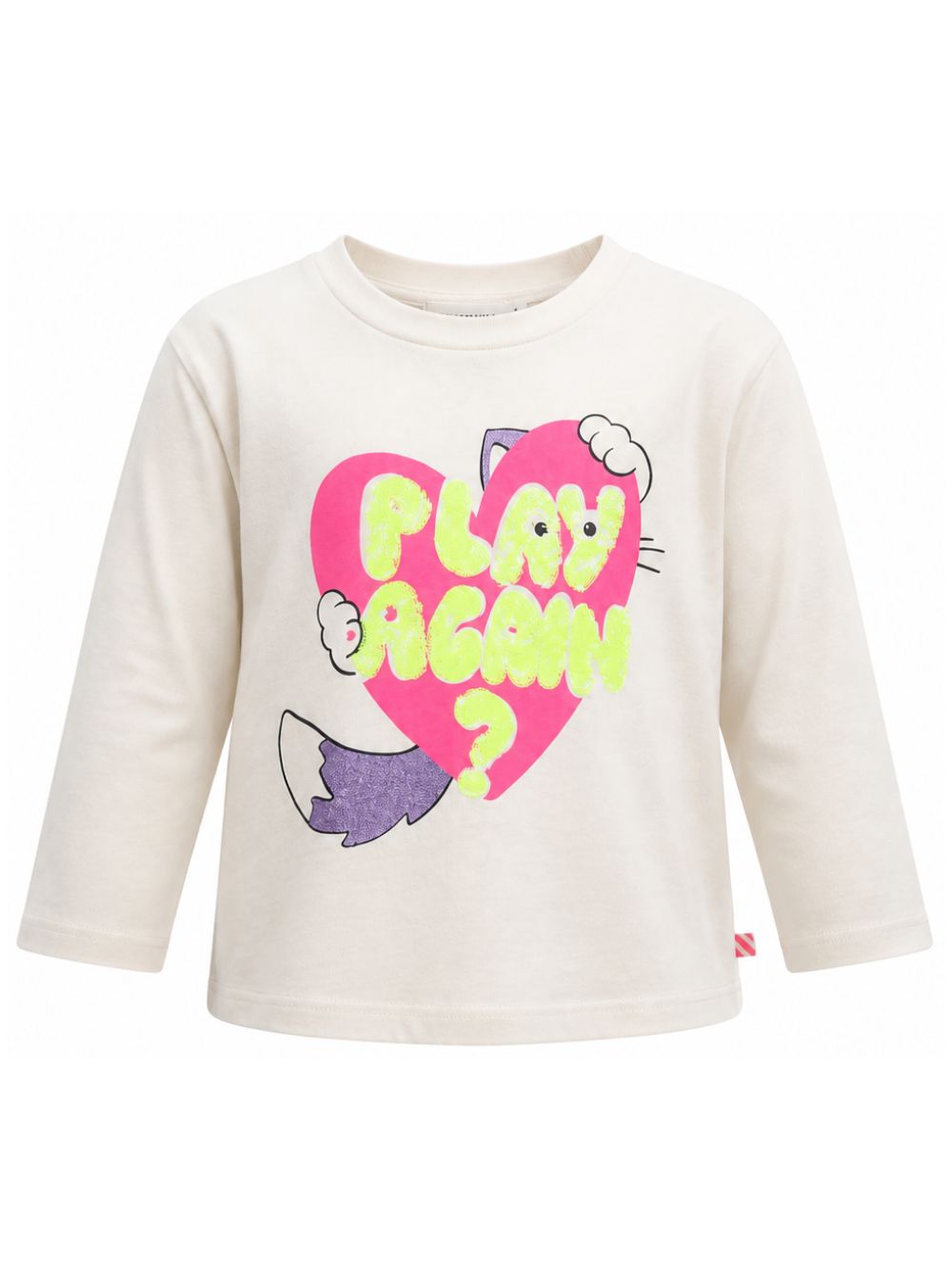 T-shirt per bambina Billieblush Kids bianca con stampa grafica cuore U22379 121 BILLIEBLUSH KIDS 