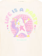 T-shirt per bambina Billieblush bianca con stampa grafica unicorno U22382 121 BILLIEBLUSH KIDS 