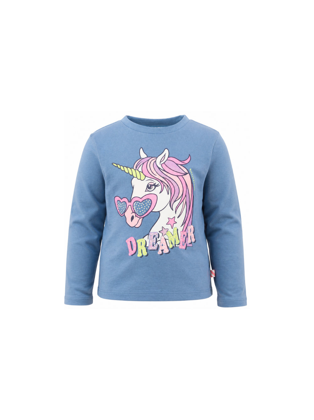 T-shirt per bambina Billieblush Kids azzurra con stampa grafica unicorno U22384 81U BILLIEBLUSH KIDS 