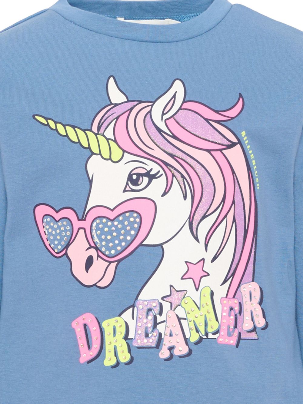 T-shirt per bambina Billieblush Kids azzurra con stampa grafica unicorno U22384 81U BILLIEBLUSH KIDS 