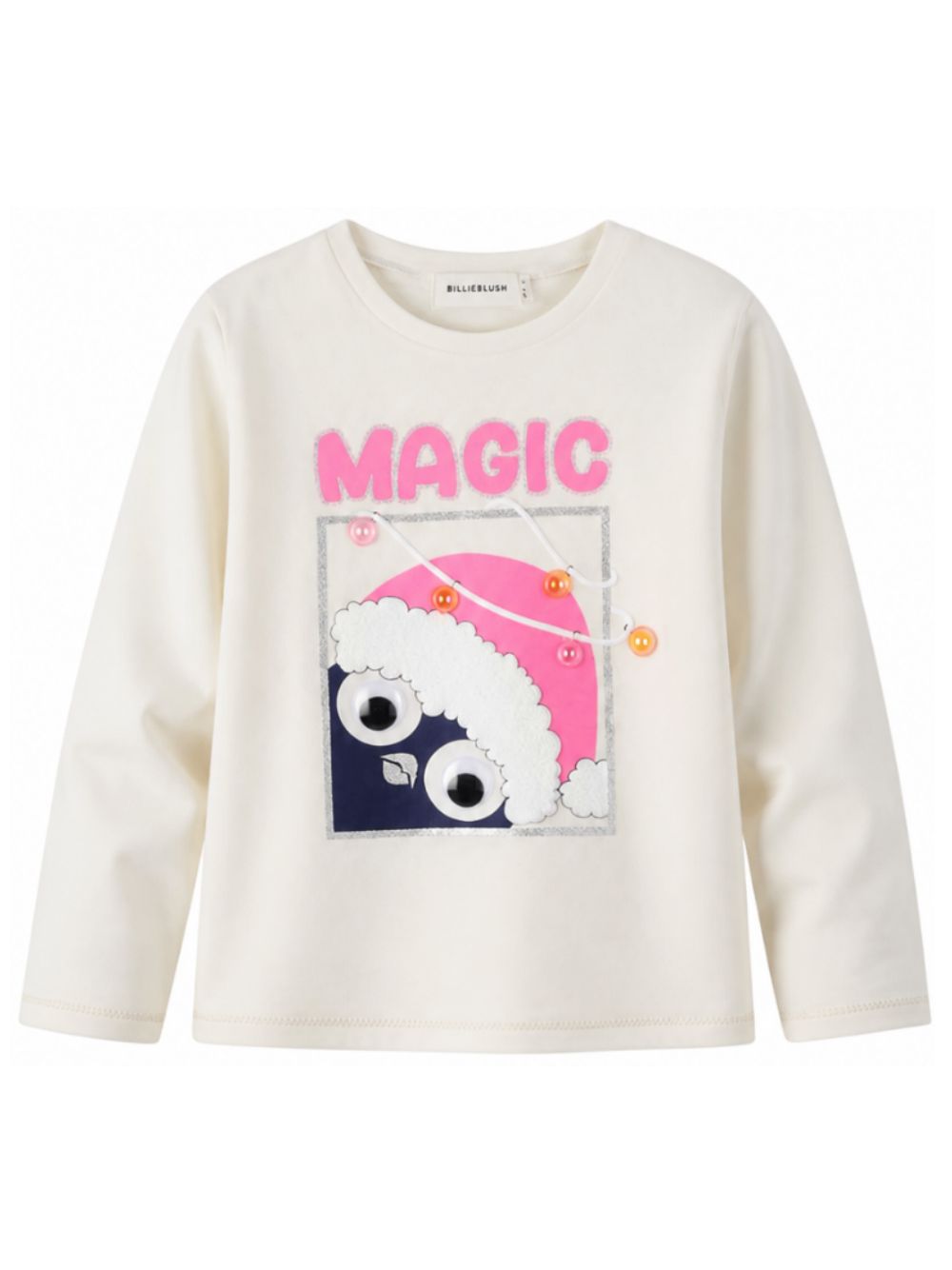 T-shirt per bambina Billieblush Kids bianca con stampa grafica U22390 121 BILLIEBLUSH KIDS 
