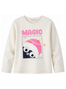 T-shirt per bambina Billieblush Kids bianca con stampa grafica U22390 121 BILLIEBLUSH KIDS 