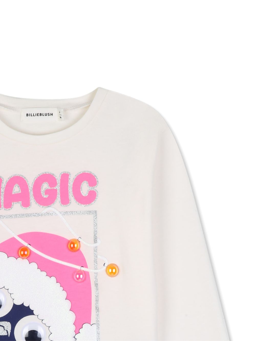 T-shirt per bambina Billieblush Kids bianca con stampa grafica U22390 121 BILLIEBLUSH KIDS 
