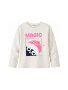 T-shirt per bambina Billieblush Kids bianca con stampa grafica U22390 121 BILLIEBLUSH KIDS 