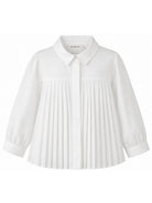 Blusa per bambina Billieblush Kids bianca con design plissettato U22391 121 BILLIEBLUSH KIDS 