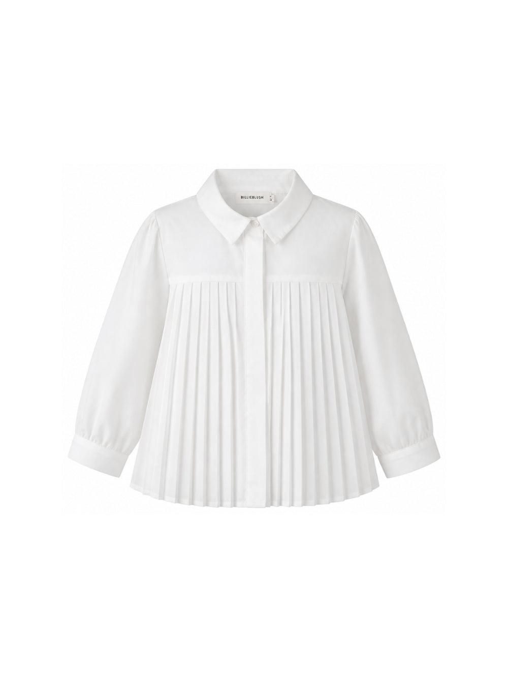 Blusa per bambina Billieblush Kids bianca con design plissettato U22391 121 BILLIEBLUSH KIDS 