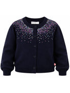 Cardigan per bambina Billieblush Kids blu con decorazione con paillettes U22394 85T BILLIEBLUSH KIDS 