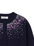 Cardigan per bambina Billieblush Kids blu con decorazione con paillettes U22394 85T BILLIEBLUSH KIDS 