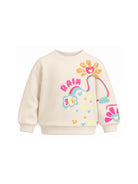 Felpa per bambina Billieblush Kids beige con decorazione con paillettes U22397 243 BILLIEBLUSH KIDS 