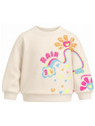 Felpa per bambina Billieblush Kids beige con decorazione con paillettes U22397 243 BILLIEBLUSH KIDS 
