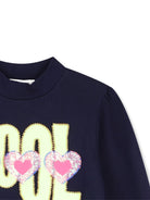 Felpa per bambina Billieblush Kids blu con decorazione con paillettes U22398 85T BILLIEBLUSH KIDS 