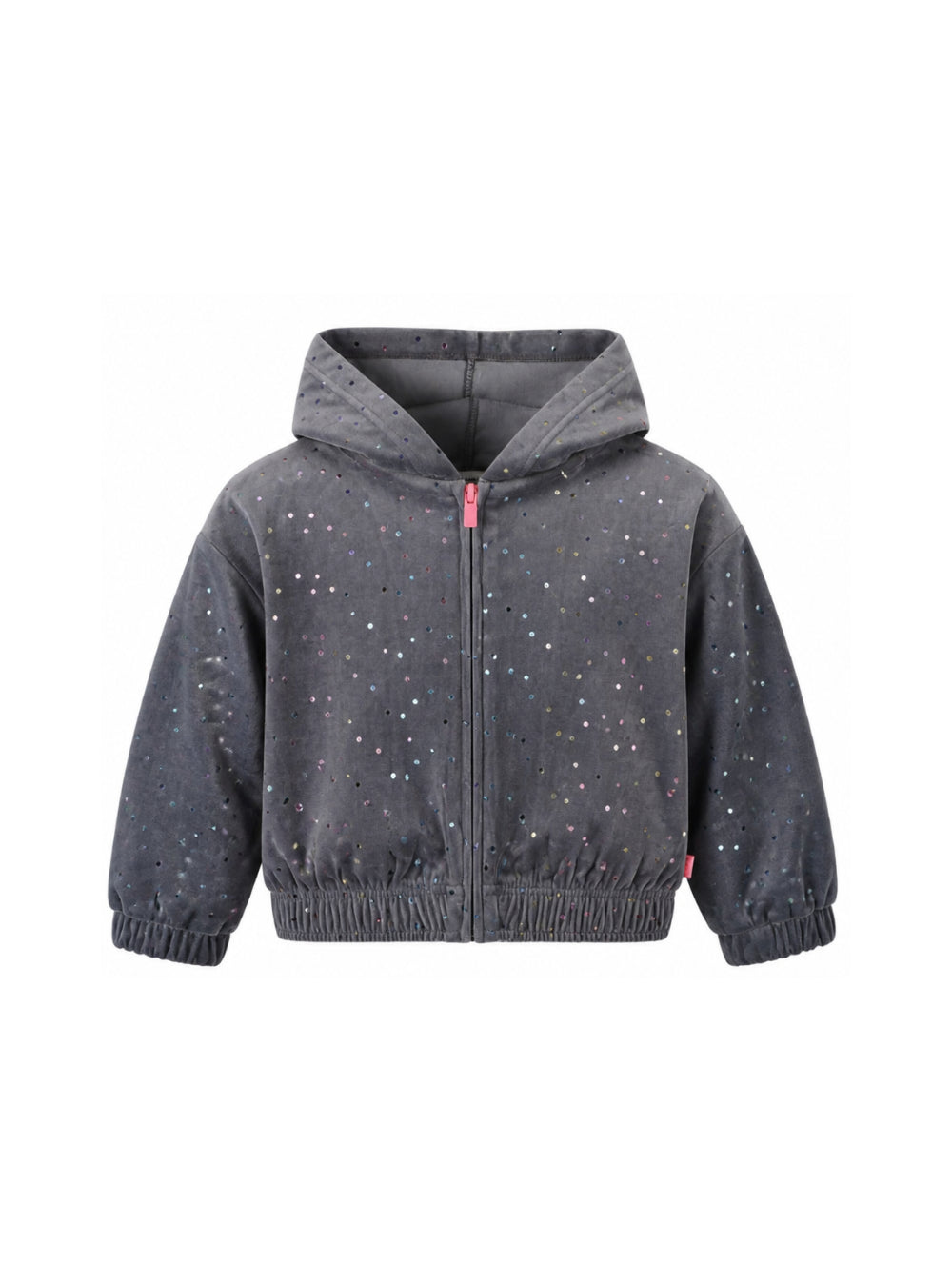 Felpa per bambina Billieblush Kids grigia con paillettes e cappuccio U22407 083 BILLIEBLUSH KIDS 