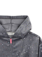 Felpa per bambina Billieblush Kids grigia con paillettes e cappuccio U22407 083 BILLIEBLUSH KIDS 