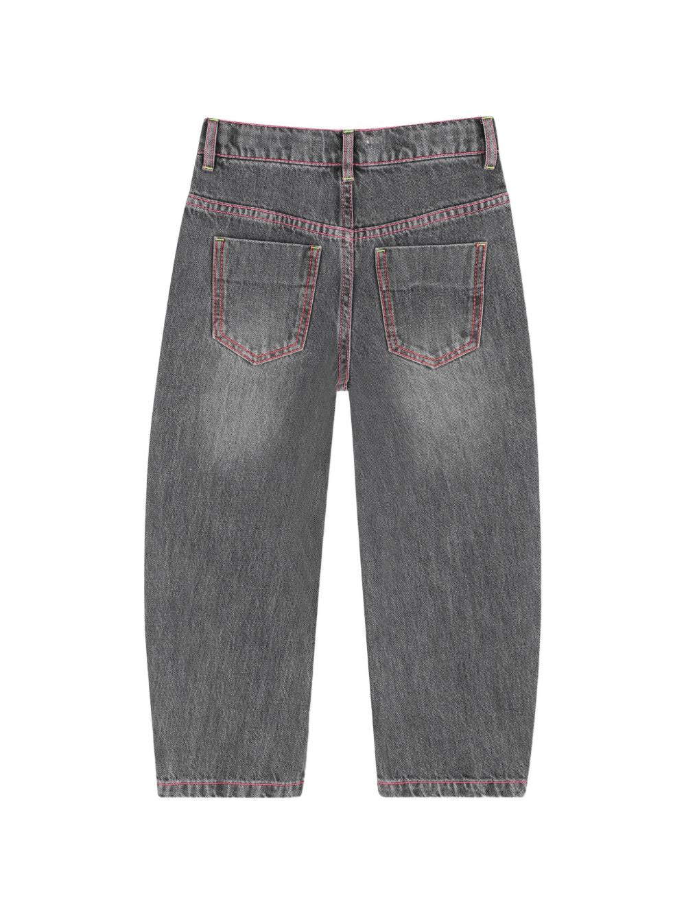 Jeans per bambina Billieblush Kids in denim grigio con ricamo a cuori U22413 Z20 BILLIEBLUSH KIDS 