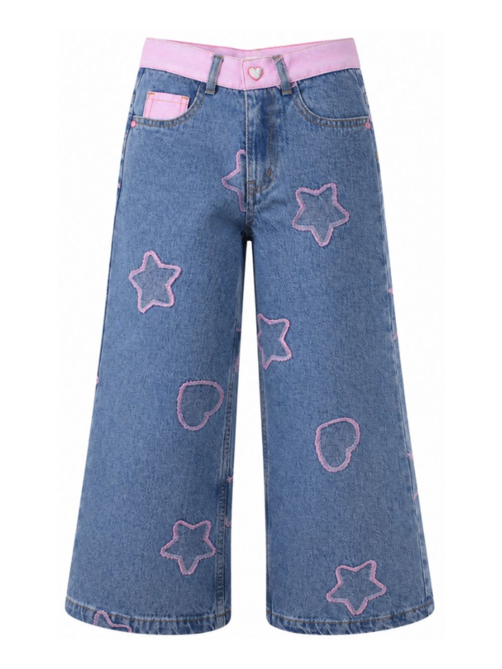 Jeans per bambina Billieblush Kids in denim con applicazioni U22416 Z10 BILLIEBLUSH KIDS 