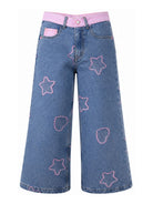 Jeans per bambina Billieblush Kids in denim con applicazioni U22416 Z10 BILLIEBLUSH KIDS 