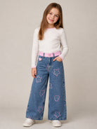 Jeans per bambina Billieblush Kids in denim con applicazioni U22416 Z10 BILLIEBLUSH KIDS 