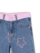 Jeans per bambina Billieblush Kids in denim con applicazioni U22416 Z10 BILLIEBLUSH KIDS 