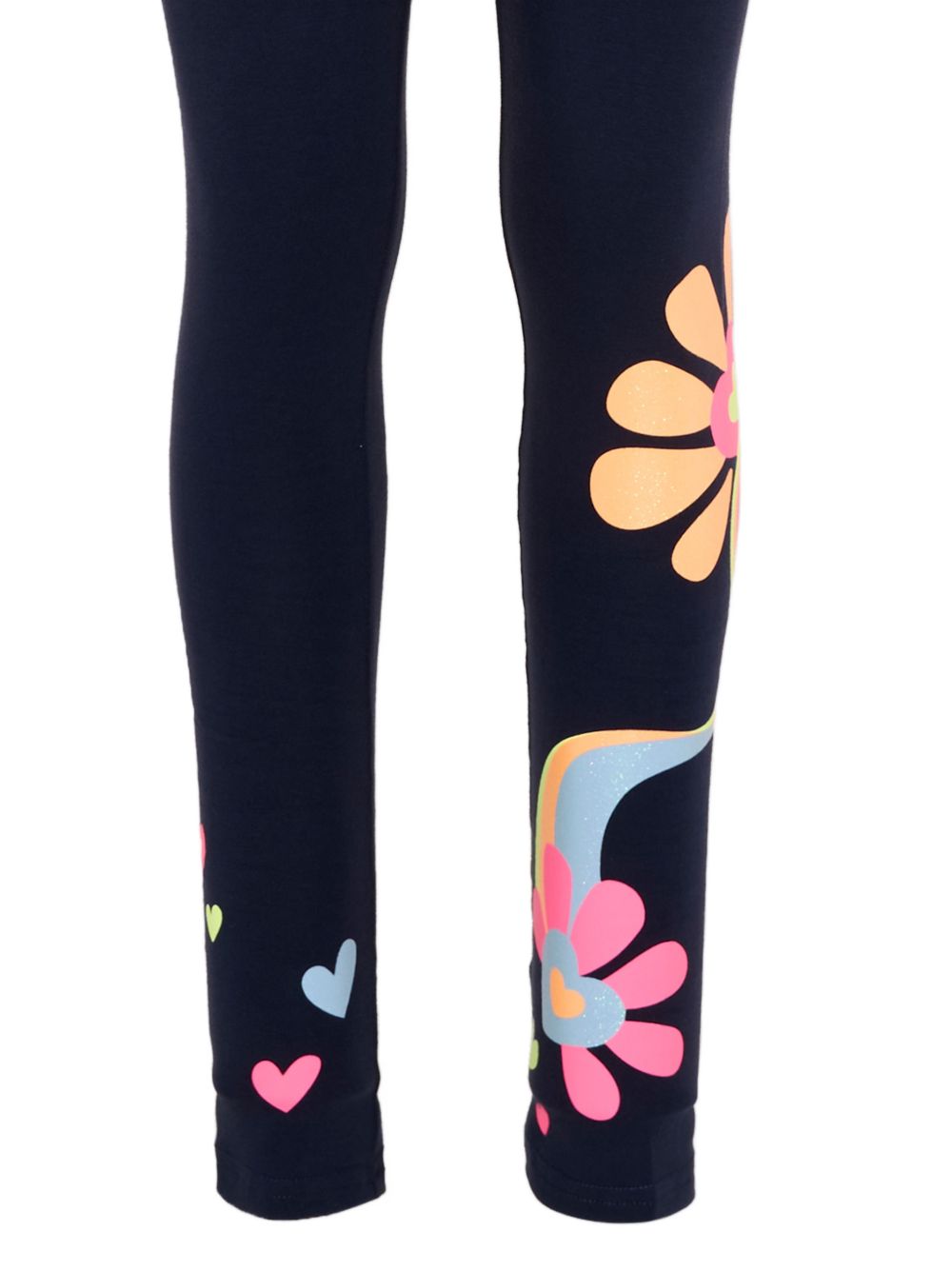 Leggings per bambina Billieblush Kids blu con stampa grafica U22421 85T BILLIEBLUSH KIDS 