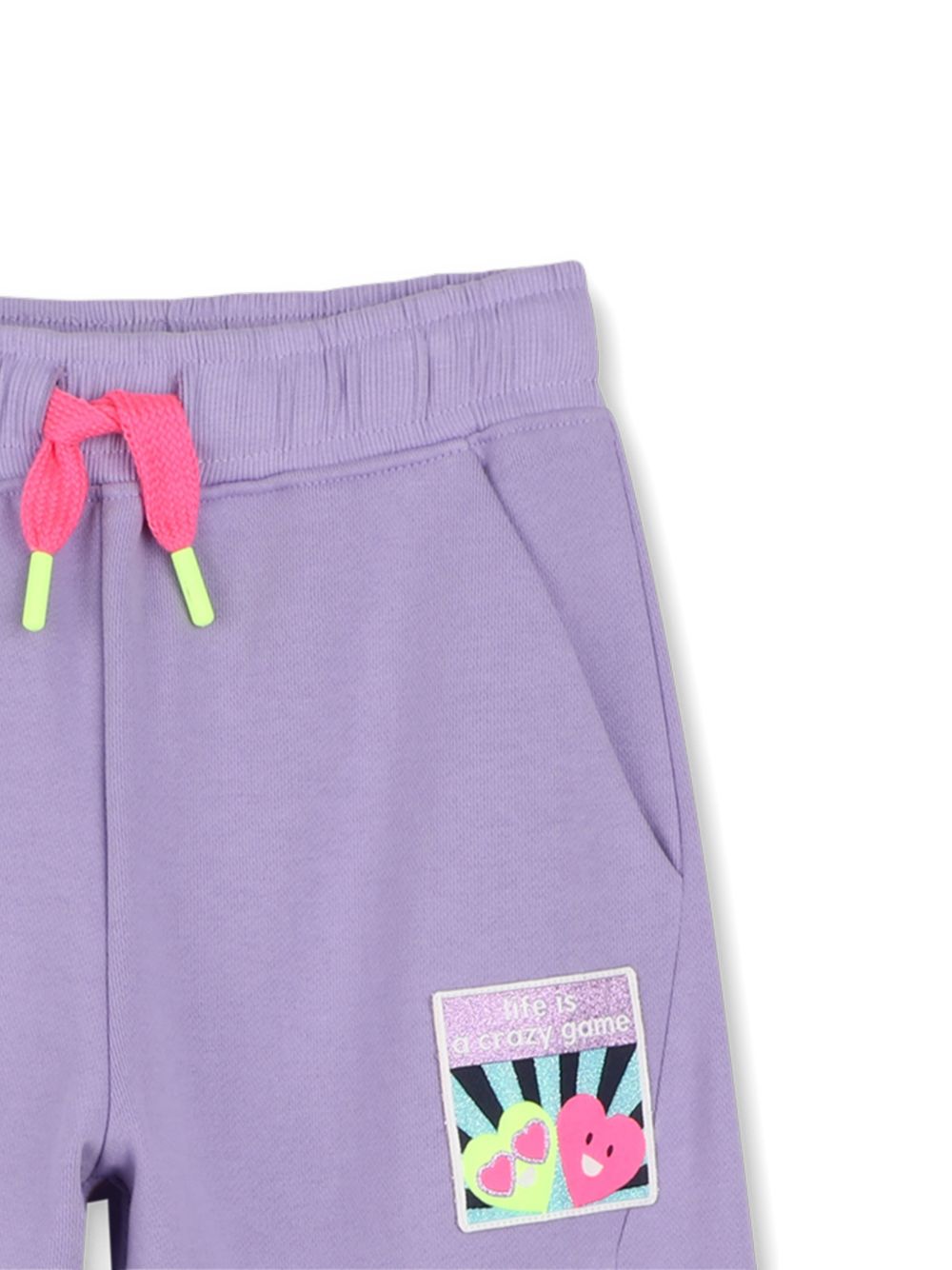 Pantaloni per bambina Billieblush Kids viola con chiusura con coulisse U22424 90E BILLIEBLUSH KIDS 