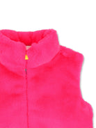 Gilet per bambina Billieblush Kids fucsia in pelliccia sintetica U22434 47A BILLIEBLUSH KIDS 