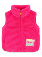 Gilet per bambina Billieblush Kids fucsia in pelliccia sintetica U22434 47A BILLIEBLUSH KIDS 