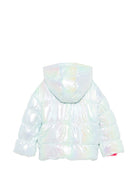 Giubbino per bambina Billieblush azzurro con design olografico U22438 78R BILLIEBLUSH KIDS 