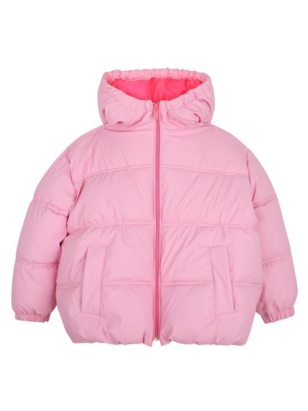 Giubbino per bambina Billieblush Kids rosa con logo con paillettes sul retro U22444 48X BILLIEBLUSH KIDS 