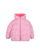 Giubbino per bambina Billieblush Kids rosa con logo con paillettes sul retro U22444 48X BILLIEBLUSH KIDS 