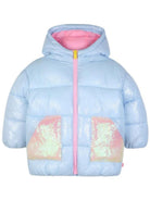 Giubbino per bambina Billieblush Kids azzurro con paillettes U22446 78R BILLIEBLUSH KIDS 