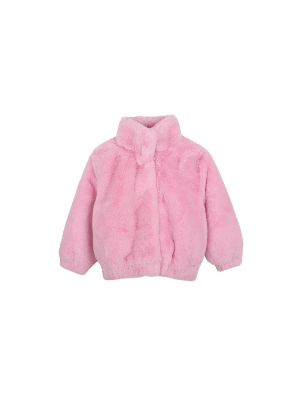 Giubbino per bambina Billieblush Kids rosa in pelliccia sintetica U22448 475 BILLIEBLUSH KIDS 