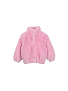 Giubbino per bambina Billieblush Kids rosa in pelliccia sintetica U22448 475 BILLIEBLUSH KIDS 