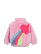 Giubbino per bambina Billieblush Kids rosa in pelliccia sintetica U22448 475 BILLIEBLUSH KIDS 