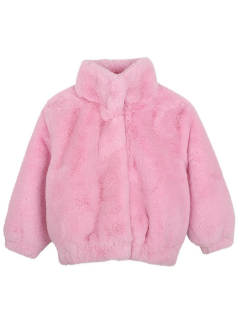 Giubbino per bambina Billieblush Kids rosa in pelliccia sintetica U22448 475 BILLIEBLUSH KIDS 