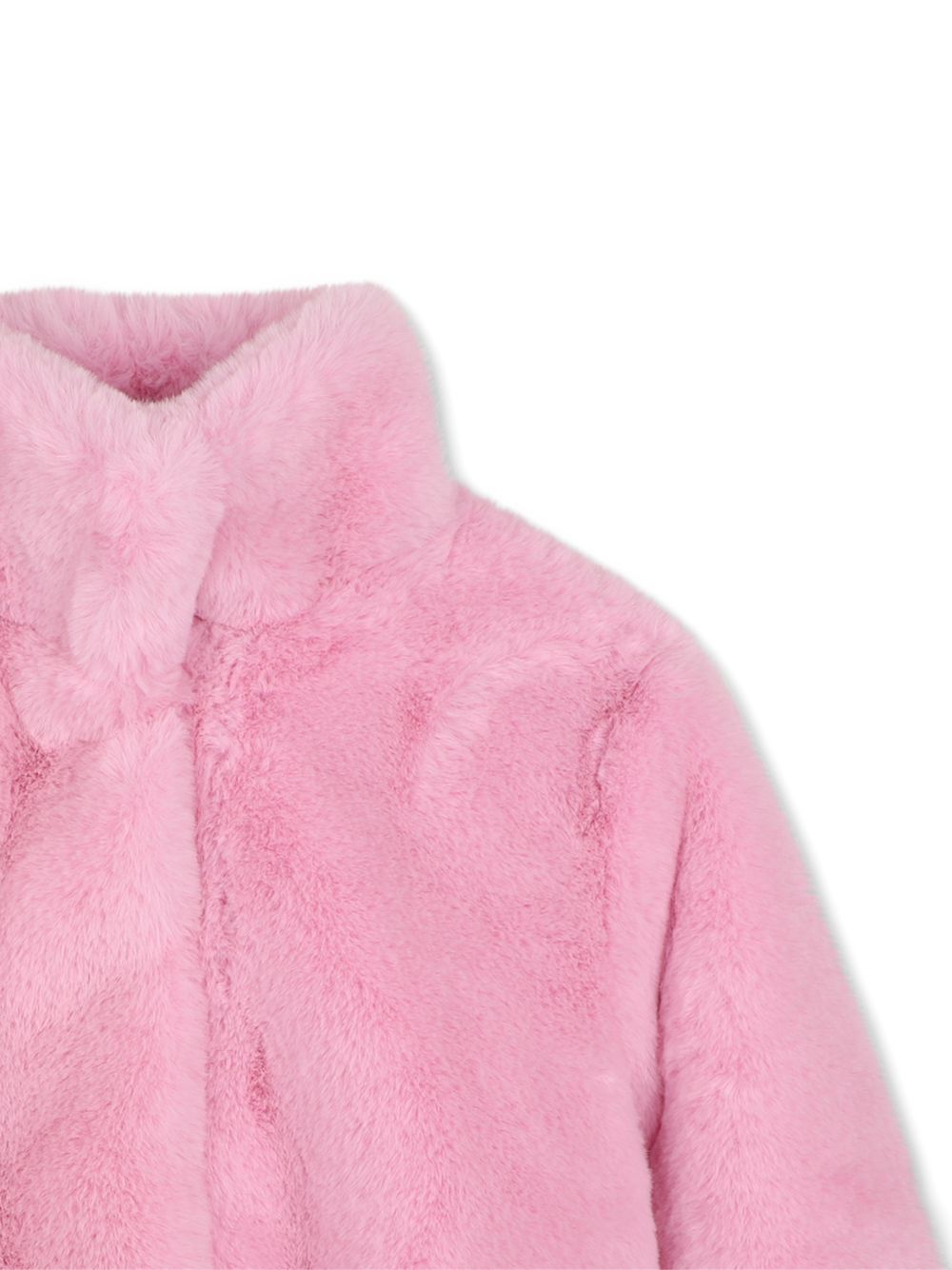 Giubbino per bambina Billieblush Kids rosa in pelliccia sintetica U22448 475 BILLIEBLUSH KIDS 