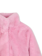 Giubbino per bambina Billieblush Kids rosa in pelliccia sintetica U22448 475 BILLIEBLUSH KIDS 
