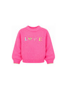 Maglione per bambina Billieblush Kids rosa con decorazione con paillettes U22467 47A BILLIEBLUSH KIDS 
