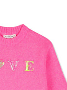 Maglione per bambina Billieblush Kids rosa con decorazione con paillettes U22467 47A BILLIEBLUSH KIDS 