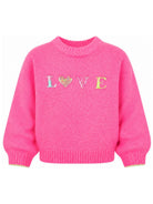 Maglione per bambina Billieblush Kids rosa con decorazione con paillettes U22467 47A BILLIEBLUSH KIDS 