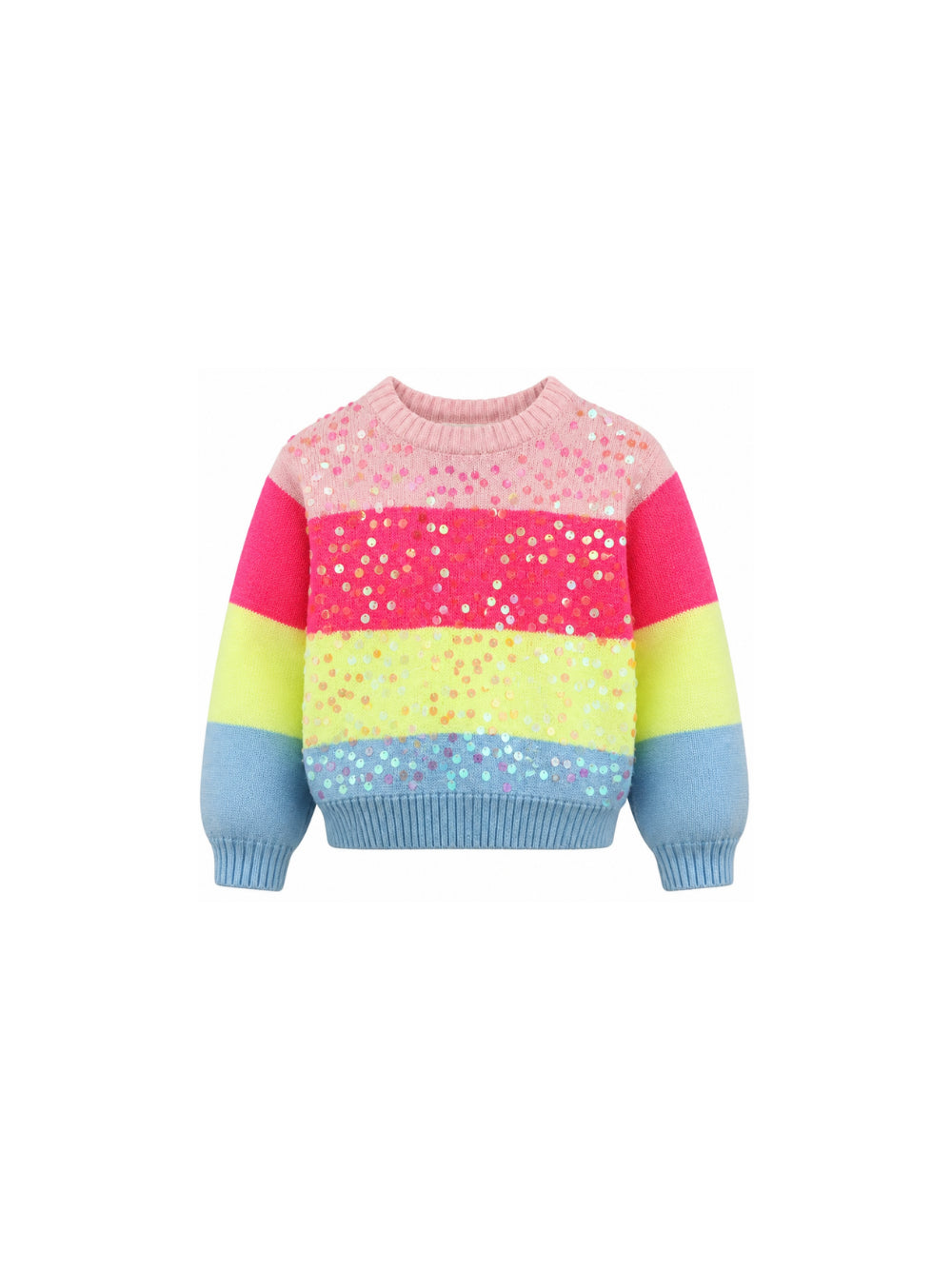 Maglione per bambina Billieblush Kids multicolore con design a righe orizzontali U22469 Z41 BILLIEBLUSH KIDS 