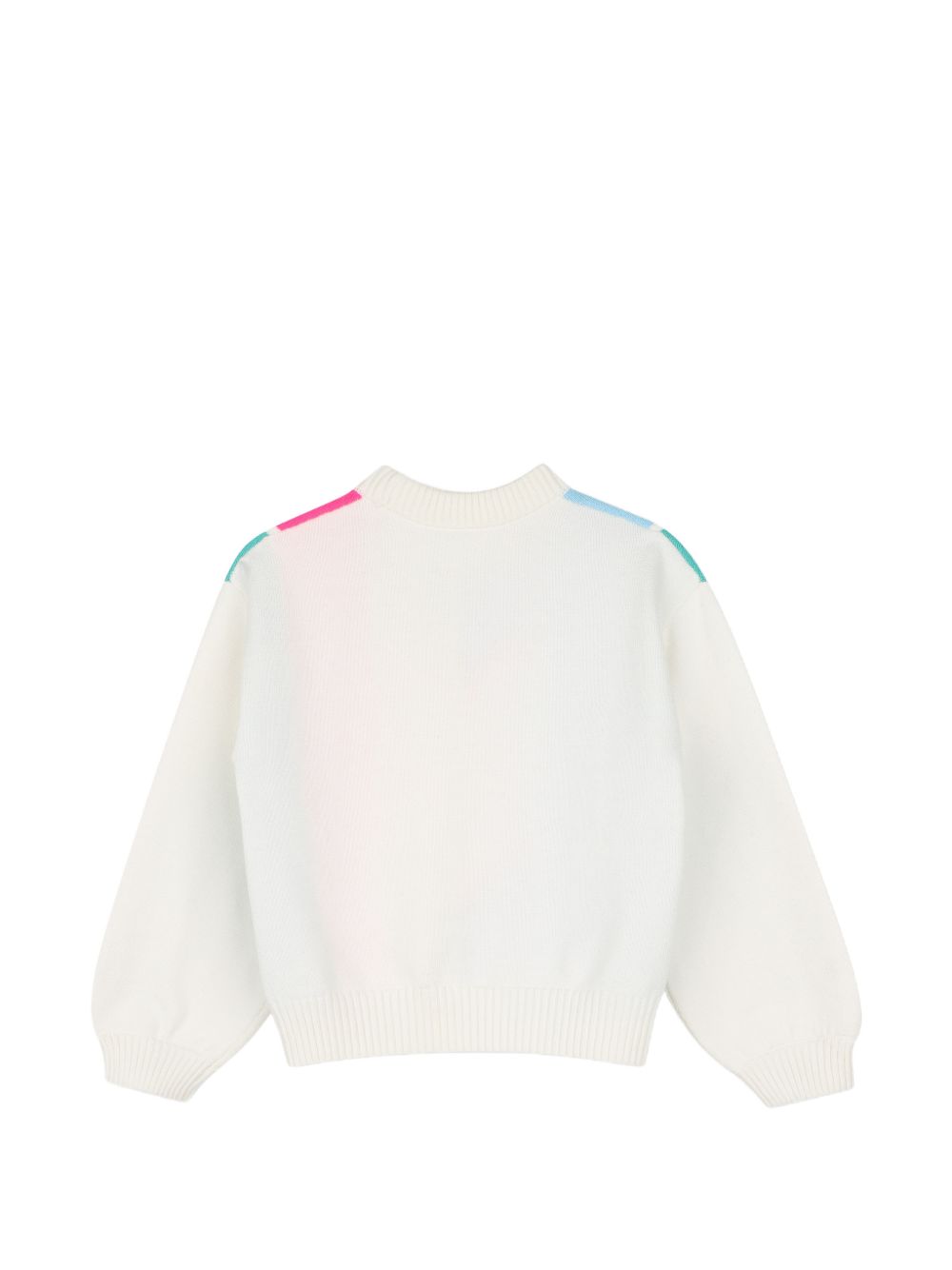 Maglione per bambina Billieblush Kids bianco con motivo a cuore sul davanti U22470 Z41 BILLIEBLUSH KIDS 