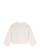 Maglione per bambina Billieblush Kids bianco con stampa grafica sul davanti U22471 121 BILLIEBLUSH KIDS 