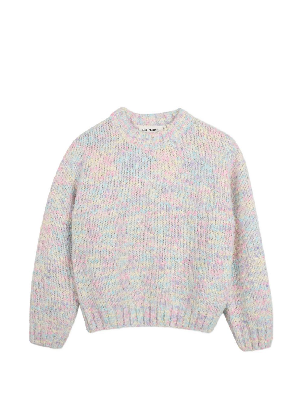 Maglione per bambina Billieblush Kids grigio con logo laterale U22475 Z41 BILLIEBLUSH KIDS 