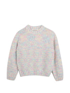 Maglione per bambina Billieblush Kids grigio con logo laterale U22475 Z41 BILLIEBLUSH KIDS 