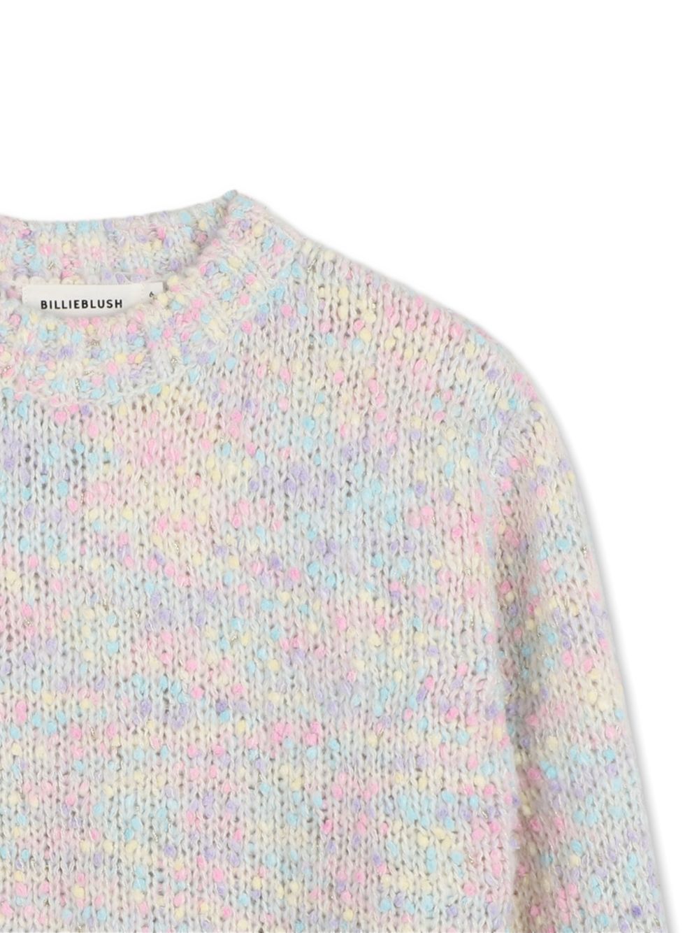 Maglione per bambina Billieblush Kids grigio con logo laterale U22475 Z41 BILLIEBLUSH KIDS 