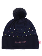 Cappello per bambina Billieblush Kids blu con pompon U22499 85T BILLIEBLUSH KIDS 