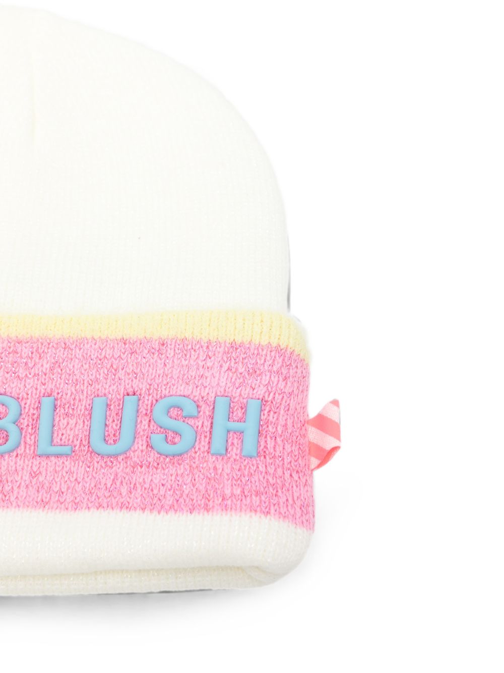 Cappello per bambina Billieblush Kids bianco con logo ricamato sul davanti U22502 121 BILLIEBLUSH KIDS 