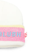 Cappello per bambina Billieblush Kids bianco con logo ricamato sul davanti U22502 121 BILLIEBLUSH KIDS 