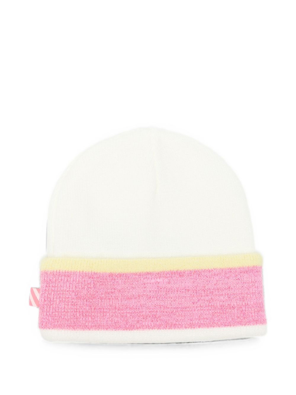 Cappello per bambina Billieblush Kids bianco con logo ricamato sul davanti U22502 121 BILLIEBLUSH KIDS 